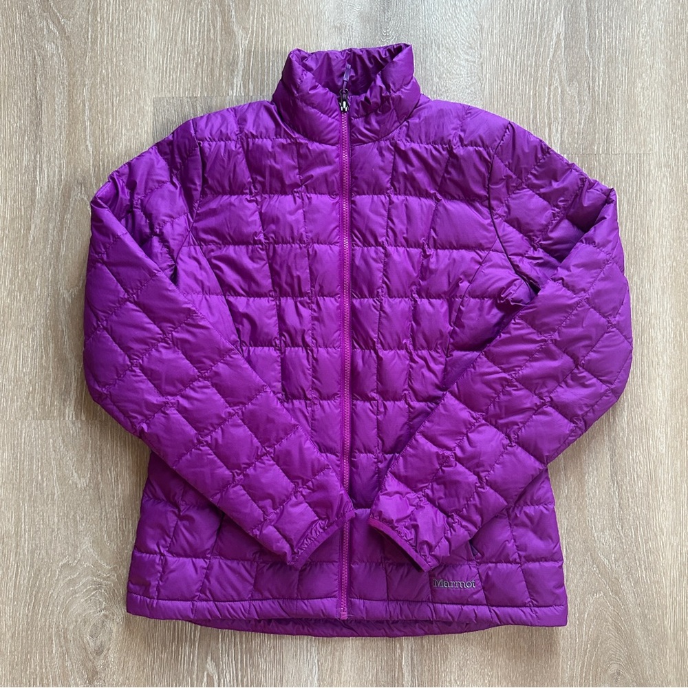 Marmot Purple Quilted Down Jacket